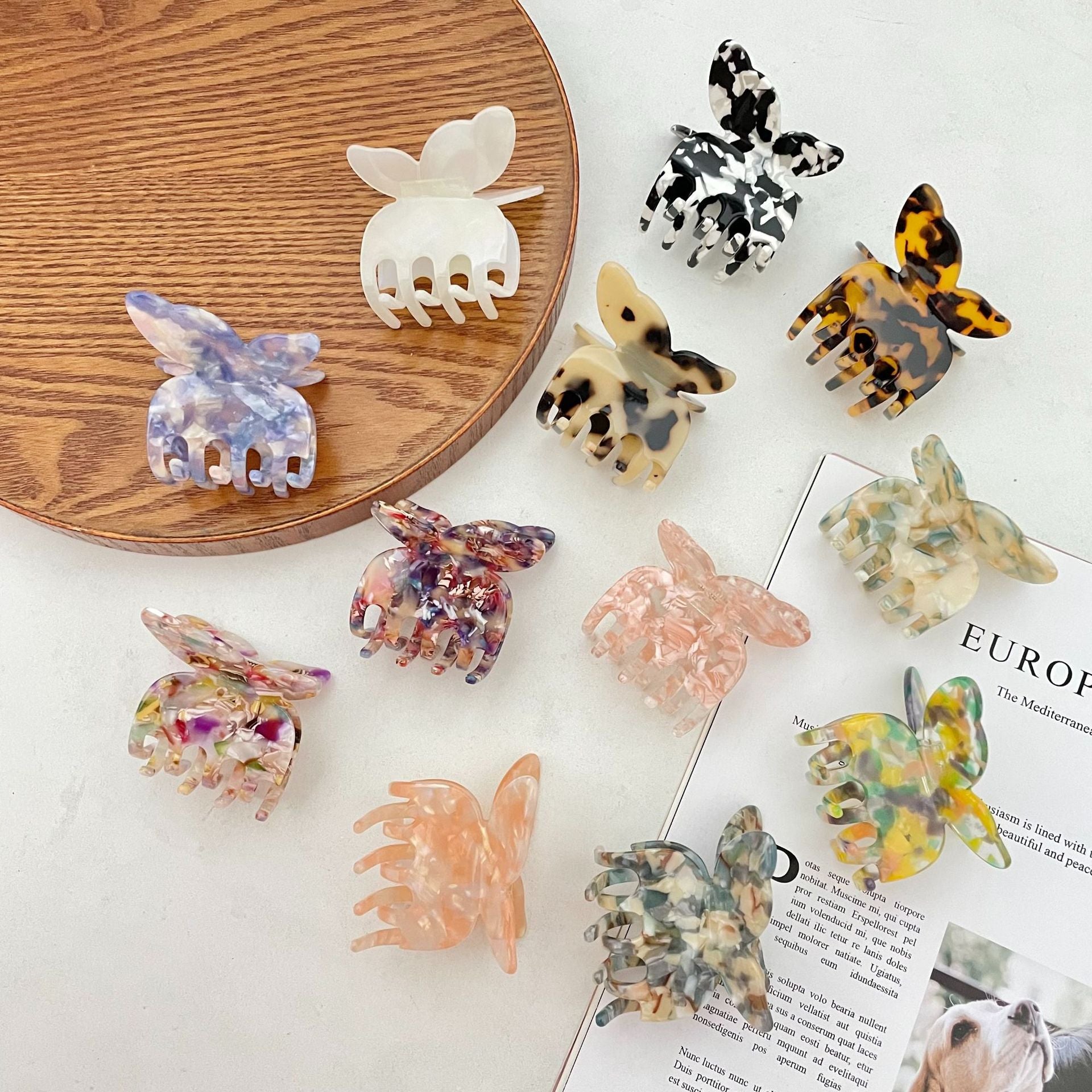 Wholesale Mini Bow Acetate Hair Clips